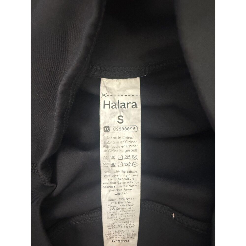 Halara Black Crossover High Waisted 2-in-1 Flared Tennis Skort Skirt Size Small - Picture 5 of 6